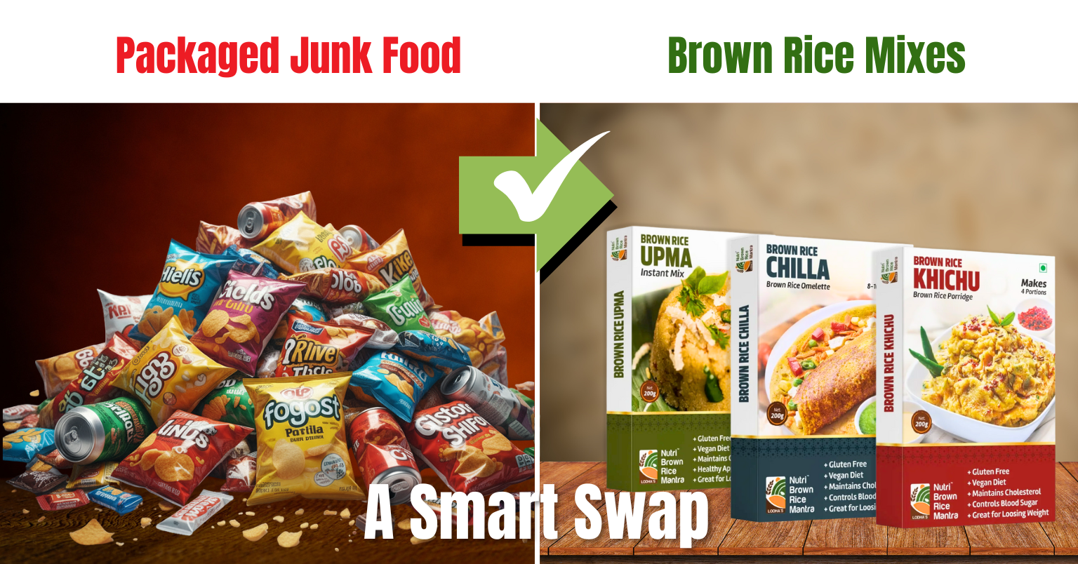 Brown Rice Mixes vs Packaged Junk Food: A Smart Swap Blog